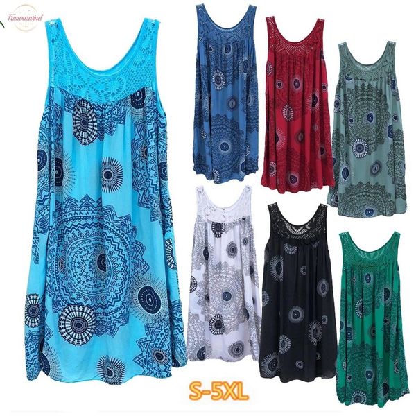 loose sleeveless mini dress women new lace stitching print summer dress o neck hollow out beach short dress s 5xl ew, Black;gray
loose sleeveless mini dress women new lace stitching print summer dress o neck hollow out beach short dress s 5xl ew, Black;gray