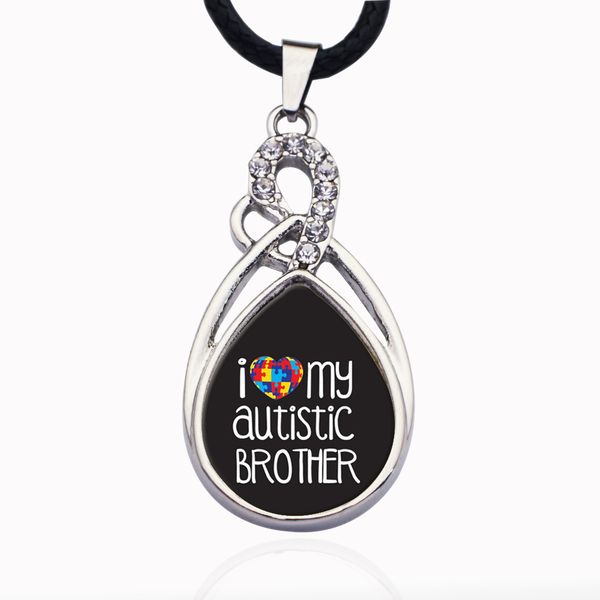 i love my autistic brother circle charm necklace jewelry fashion popular beads chain crystal grain pendant necklace, Bronze;silver
i love my autistic brother circle charm necklace jewelry fashion popular beads chain crystal grain pendant necklace, Bronze;silver