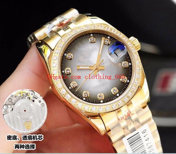 4 стиль швейцарские часы 18k gold 8215 движение datejust 36mm diamond набор / bezel автоматическая 316l мужские часы сапфир зеркало моды нар, Slivery;brown
4 стиль швейцарские часы 18k gold 8215 движение datejust 36mm diamond набор / bezel автоматическая 316l мужские часы сапфир зеркало моды нар, Slivery;brown