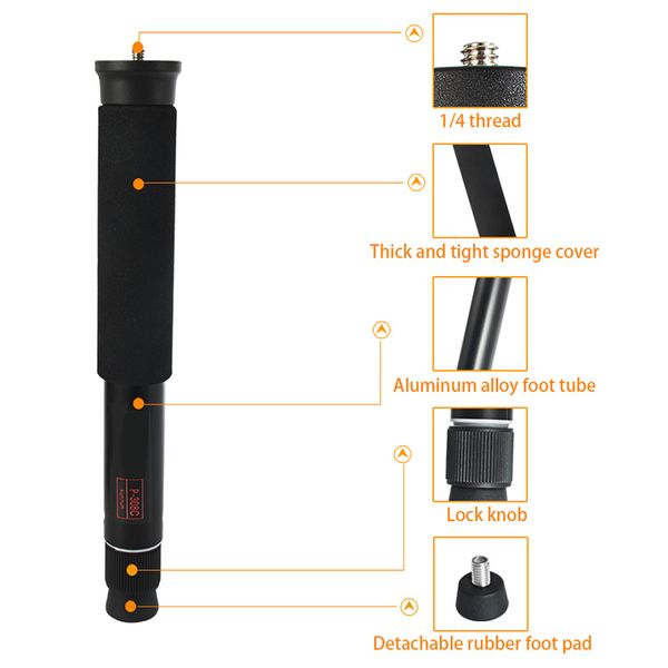full-aluminum 28cm adjustable tripod monopod lightweight camera phone stand unipod with detachable foot pad
full-aluminum 28cm adjustable tripod monopod lightweight camera phone stand unipod with detachable foot pad