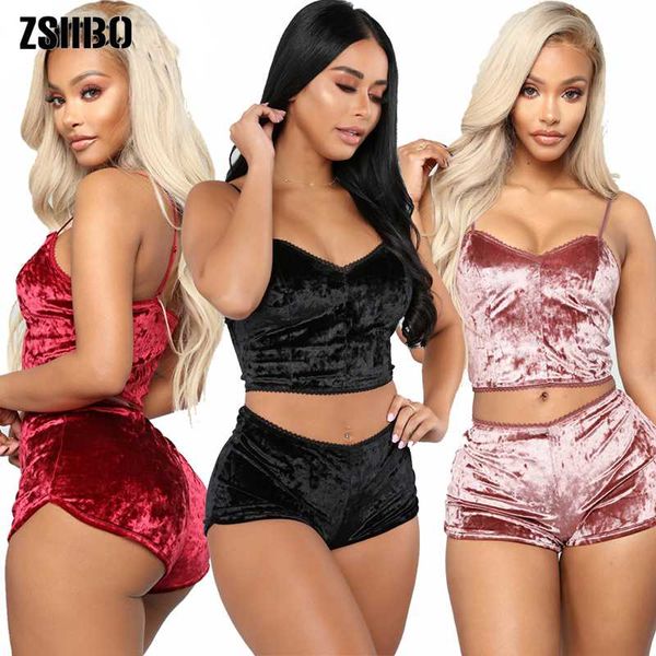 pajamas for women itself velvet pajama set for women 2 pcs women's thin strap velvet shorts pajama set women's home clothes, Black;red
pajamas for women itself velvet pajama set for women 2 pcs women's thin strap velvet shorts pajama set women's home clothes, Black;red