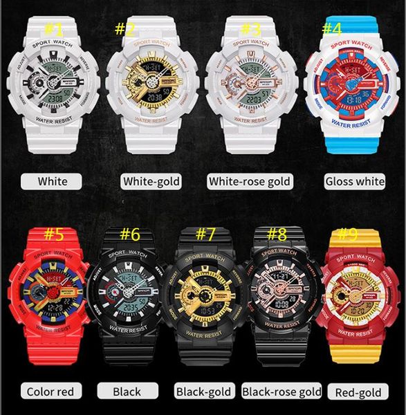 sanda classic watches men watch waterproof multi-function luminous sports double display student couple electronic watch, Slivery;brown
sanda classic watches men watch waterproof multi-function luminous sports double display student couple electronic watch, Slivery;brown