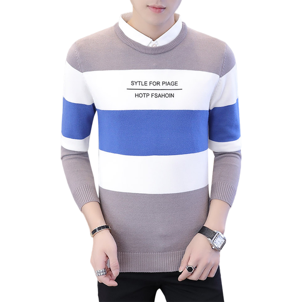men's sweater autumn winter striped casual knitwear homme fashion thick slim pullovers men clothing male england long sleeve hot, White;black
men's sweater autumn winter striped casual knitwear homme fashion thick slim pullovers men clothing male england long sleeve hot, White;black