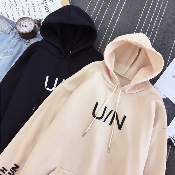 sweater womens 2019 new korean-style fashionable loose all-match student ulzzang harajuku style bf hooded jacket long sleeve, Black
sweater womens 2019 new korean-style fashionable loose all-match student ulzzang harajuku style bf hooded jacket long sleeve, Black