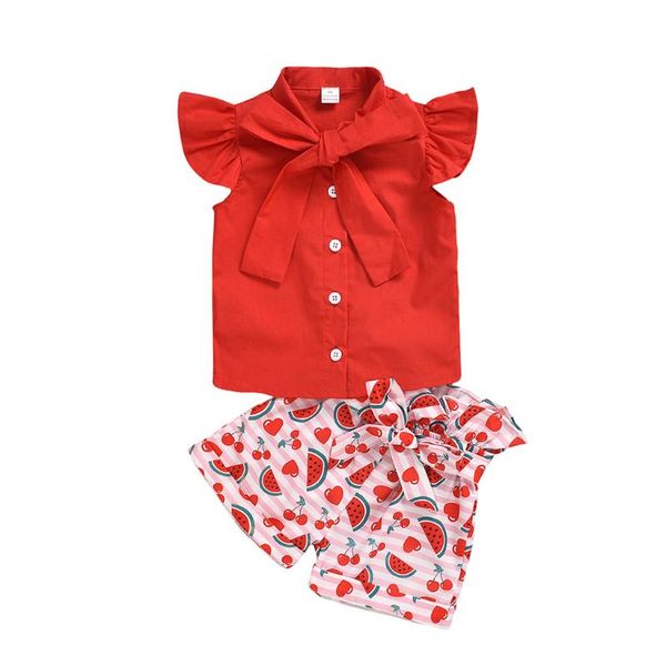 telotuny new toddler baby girls ruffles bow t-shirt watermelon print shorts outfits clothes children summer outfits 417, White
telotuny new toddler baby girls ruffles bow t-shirt watermelon print shorts outfits clothes children summer outfits 417, White