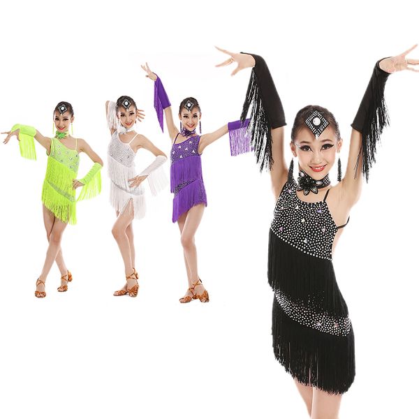kids sequins latin dance dress women fringe dress dress&gloves&earrings competition/practice cha rumba samba salsa dance, Black;red
kids sequins latin dance dress women fringe dress dress&gloves&earrings competition/practice cha rumba samba salsa dance, Black;red