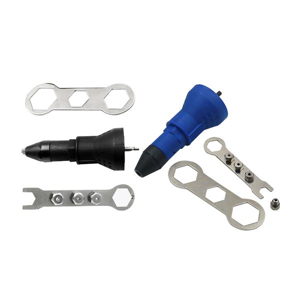 2pcs electric blind rivet nut gun cordless riveting drill adaptor riveting