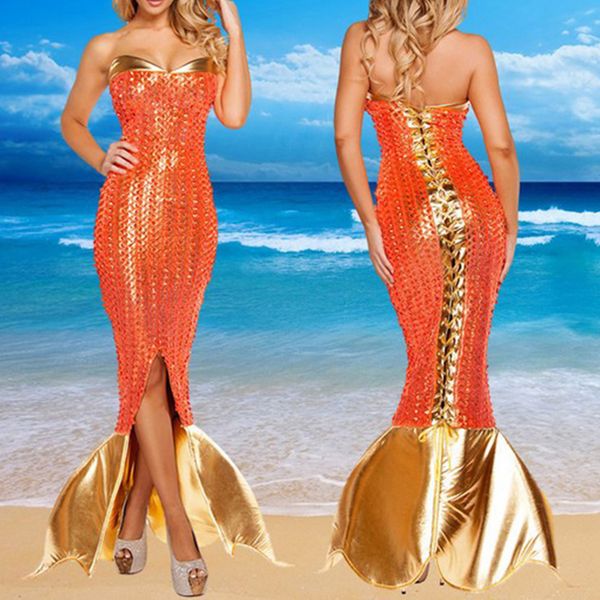 halloween mermaid stage costume beachwear female cosplay costume club party beach fish tail dress for women clothes, Silver
halloween mermaid stage costume beachwear female cosplay costume club party beach fish tail dress for women clothes, Silver