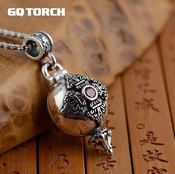 Real 925 Sterling Silver Buddha Pendant Openable Six Words Carving Inlaid Red Zircon Vintage Antique Style Buddhist Jewelry
Real 925 Sterling Silver Buddha Pendant Openable Six Words Carving Inlaid Red Zircon Vintage Antique Style Buddhist Jewelry
