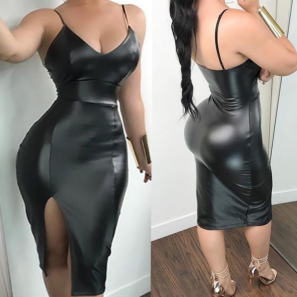 сексуальные женские дамы v шеи bodycon искусственная кожа мокрый вид клубная одежда сплит тонкий платье, Black;gray
сексуальные женские дамы v шеи bodycon искусственная кожа мокрый вид клубная одежда сплит тонкий платье, Black;gray