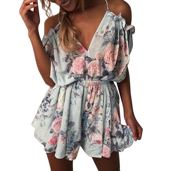 floral print summer playsuit women 2019 v-neck halter sleeveless ruffles wide leg short jumpsuit beachwear overalls #h, Black;white
floral print summer playsuit women 2019 v-neck halter sleeveless ruffles wide leg short jumpsuit beachwear overalls #h, Black;white