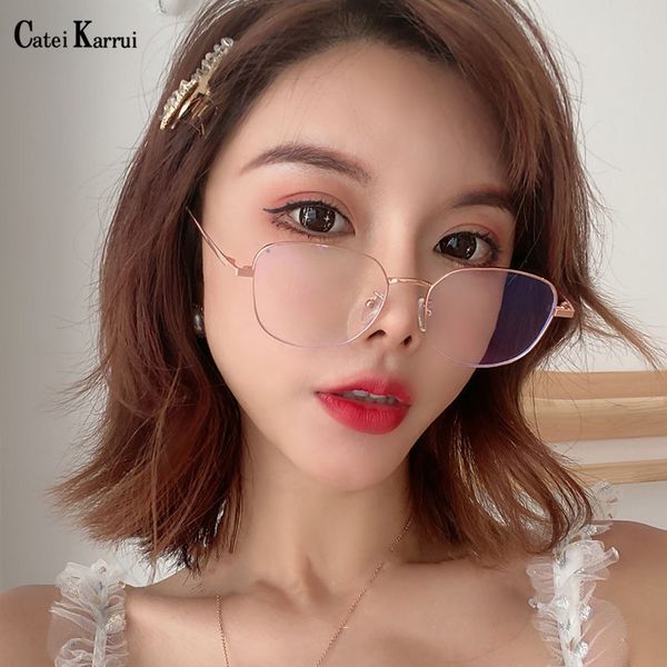 catei karrui 2020 new women's glasses, anti blue glasses, art students, flat goggles, women's metal frame glasses, White;black
catei karrui 2020 new women's glasses, anti blue glasses, art students, flat goggles, women's metal frame glasses, White;black