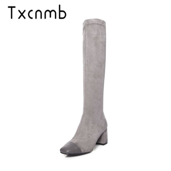 txcnmb boots women knee high boots genuine leather autumn winter warm brand shoes woman size 40, Black
txcnmb boots women knee high boots genuine leather autumn winter warm brand shoes woman size 40, Black