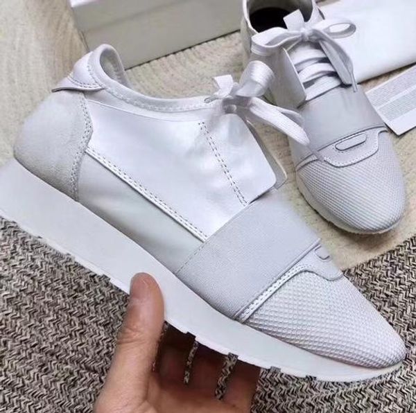 fashion man woman casual shoes luxury designer sneaker genuine leather mesh pointed toe race runner shoes outdoors trainers with box us5-12, Black
fashion man woman casual shoes luxury designer sneaker genuine leather mesh pointed toe race runner shoes outdoors trainers with box us5-12, Black