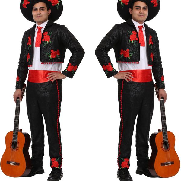 2019 handmade embroidery groom wear trajes de mariachi mens designer jackets 2 pieces men handsome blazer suits, Black;gray
2019 handmade embroidery groom wear trajes de mariachi mens designer jackets 2 pieces men handsome blazer suits, Black;gray