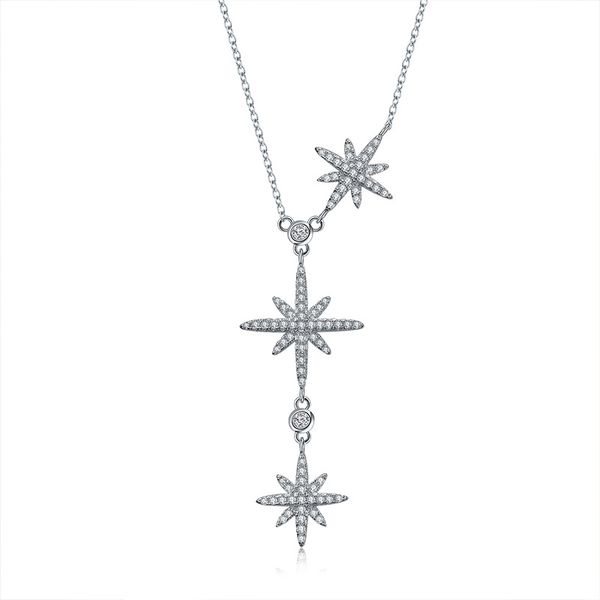 korean fashion necklace micro-inlaid zircon three stars adjustable necklace wild double meteor clavicle chain, Black
korean fashion necklace micro-inlaid zircon three stars adjustable necklace wild double meteor clavicle chain, Black