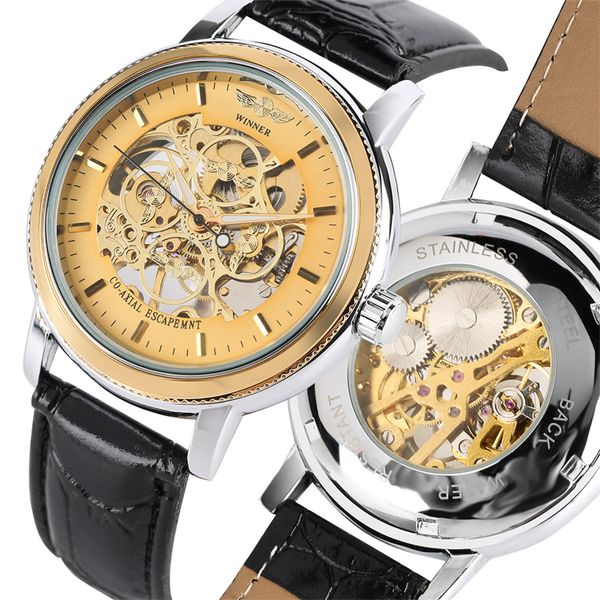 mechanical watch men hand winding wristwatch men's sport business genuine leather watches man clock gift reloj, Slivery;brown
mechanical watch men hand winding wristwatch men's sport business genuine leather watches man clock gift reloj, Slivery;brown