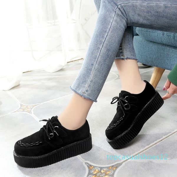 creepers women shoes women flats lace-up creepers platform shoes suede comfort ladies black espadrilles female plus size t12
creepers women shoes women flats lace-up creepers platform shoes suede comfort ladies black espadrilles female plus size t12