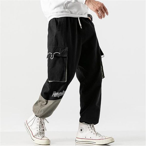 mulit pockets panelled mens designer pants fashion letter print plus size mens ankle banded pants casual males clothing, Black
mulit pockets panelled mens designer pants fashion letter print plus size mens ankle banded pants casual males clothing, Black