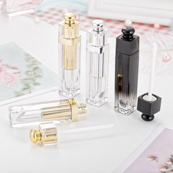 5ml empty lip gloss tube mini sample refillable lipgloss bottles lip glaze container makeup beauty tool