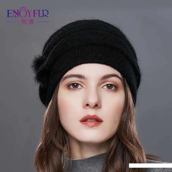 enjoyfur cashmere pompom beanies winter hats caps stripe knitted wool hat women fashion lady middle -aged cap rhinestones thick beanie, Blue;gray
enjoyfur cashmere pompom beanies winter hats caps stripe knitted wool hat women fashion lady middle -aged cap rhinestones thick beanie, Blue;gray
