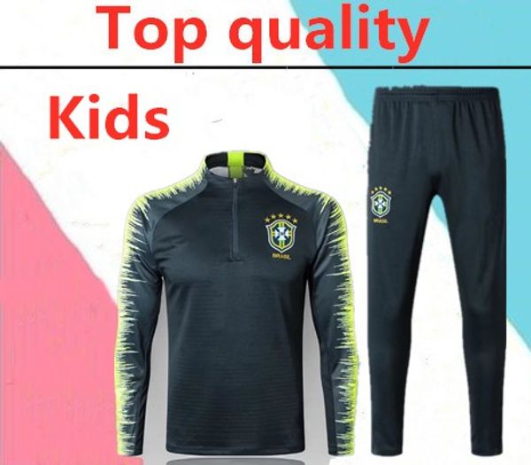 2018 kids brazil tracksuit training suit 18 19 brasil child football tracksuit survetement long sleeve training suit, Black
2018 kids brazil tracksuit training suit 18 19 brasil child football tracksuit survetement long sleeve training suit, Black