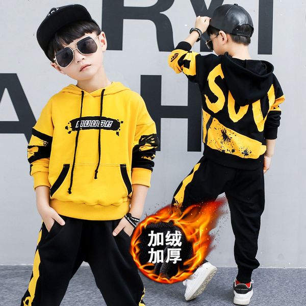 2019 baby boy clothes sets winter warm sports suit for 3-14y kids boys fashion plus warm +pants 2pcs children tracksuit, White
2019 baby boy clothes sets winter warm sports suit for 3-14y kids boys fashion plus warm +pants 2pcs children tracksuit, White