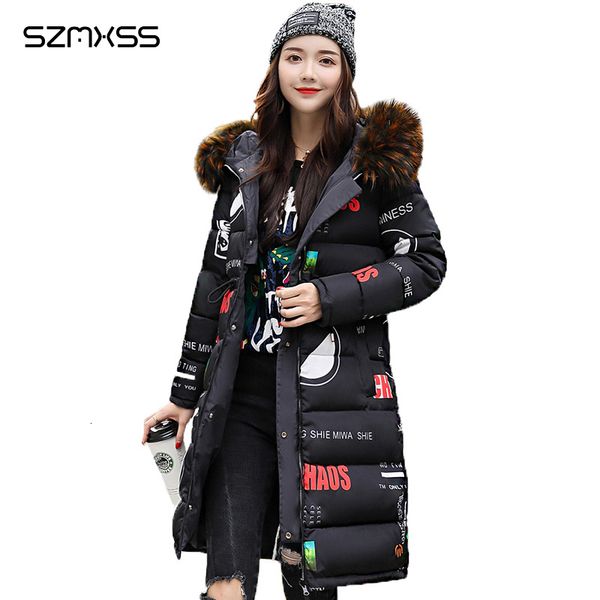 2018 winter new parkas korean version of the hooded fur collar double-sided long coat long-sleeved slim cotton clothing y190926, Black;white
2018 winter new parkas korean version of the hooded fur collar double-sided long coat long-sleeved slim cotton clothing y190926, Black;white