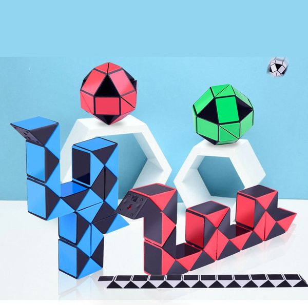 46pcs 24 Parts Foldable Magic cube Creative Snake Cube Puzzles Twist Puzzle Toys Supertop Games Children's holiday gifts birthday present
46pcs 24 Parts Foldable Magic cube Creative Snake Cube Puzzles Twist Puzzle Toys Supertop Games Children's holiday gifts birthday present