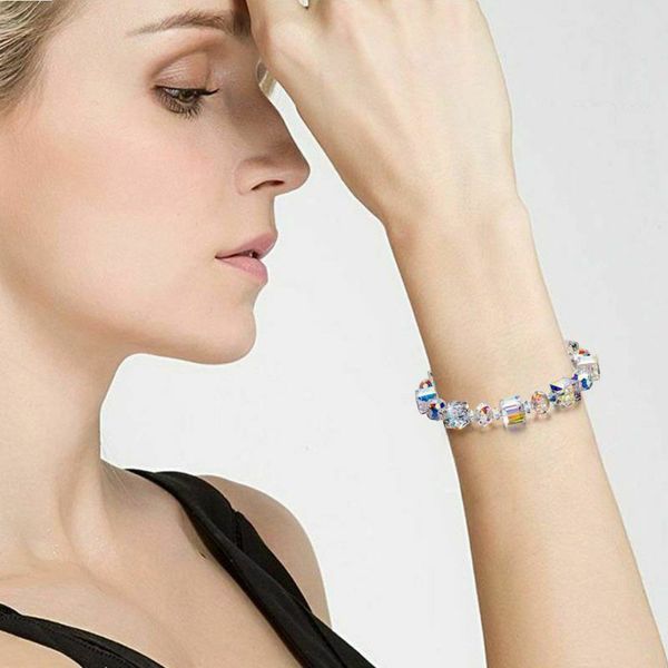 square crystal bracelet shine colorful women daily bracelet wrist jewelry @m23, Golden;silver
square crystal bracelet shine colorful women daily bracelet wrist jewelry @m23, Golden;silver