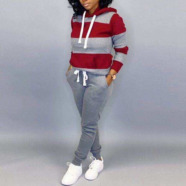 fashion tracksuit for women long sleeve stripe patchwork hooded blouse +long pants suit 2 pieces sets sportswear#g4, Black;blue
fashion tracksuit for women long sleeve stripe patchwork hooded blouse +long pants suit 2 pieces sets sportswear#g4, Black;blue