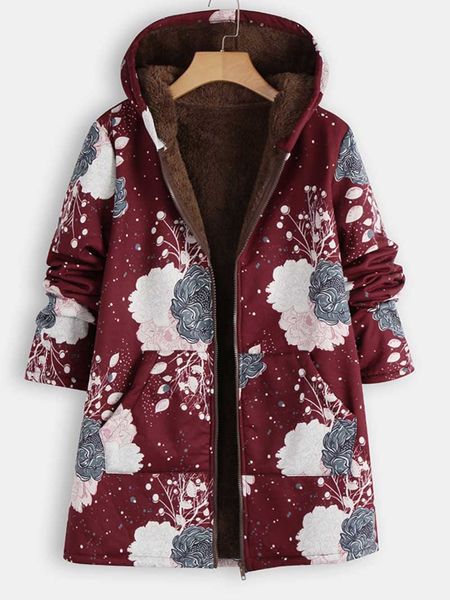 fall / winter 2019 women's wear europe and the united states thicken plush cotton jacket retro printed plus size hooded zip cardigan ja, Black;brown
fall / winter 2019 women's wear europe and the united states thicken plush cotton jacket retro printed plus size hooded zip cardigan ja, Black;brown