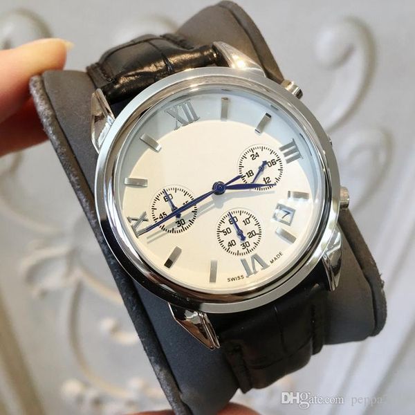 man genuine leather quartz watch calendar watch gold silver wristwatch life luxury male popular sports new clock, Slivery;brown
man genuine leather quartz watch calendar watch gold silver wristwatch life luxury male popular sports new clock, Slivery;brown