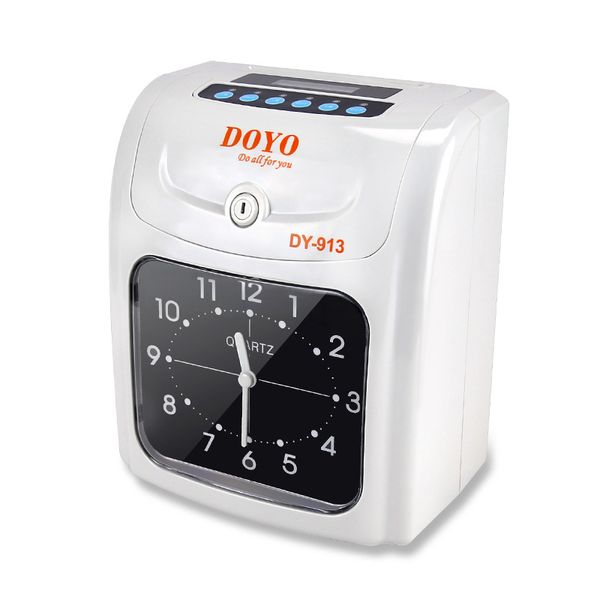 electronic punch card machine english button paper jam attendance machine punch clock  automatic print conversion with built-in battery
electronic punch card machine english button paper jam attendance machine punch clock  automatic print conversion with built-in battery