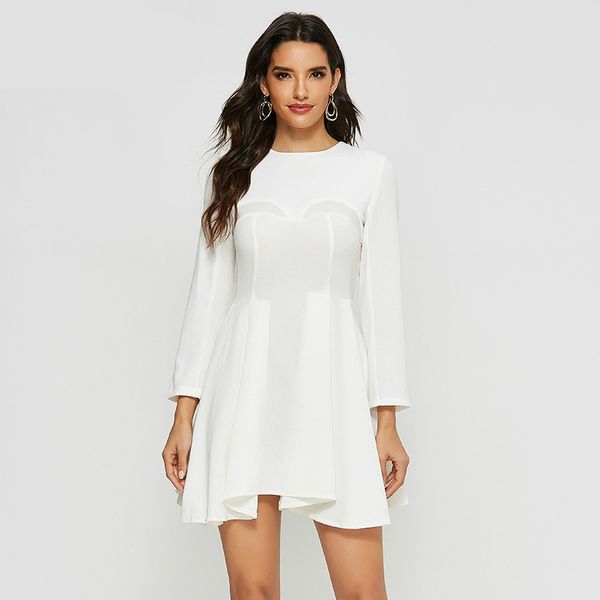 2020 summer korean style white dress ladies long sleeve casual a line party dresses women evening sheer bodycon dress women robe, Black;gray
2020 summer korean style white dress ladies long sleeve casual a line party dresses women evening sheer bodycon dress women robe, Black;gray
