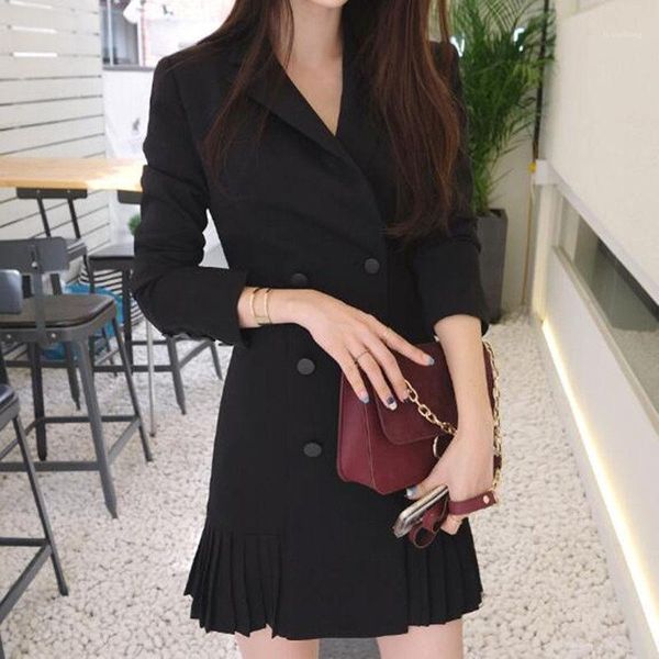 dress long sleeve lapel neck womens solid color dress fashion ladies casual dress womens ol blazer, Black;gray
dress long sleeve lapel neck womens solid color dress fashion ladies casual dress womens ol blazer, Black;gray