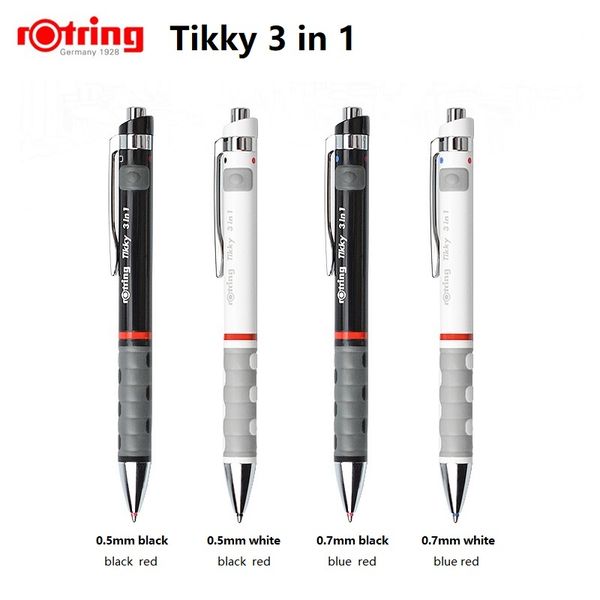 rotring tikky 3 in 1 multi-function pen 0.5mm/0.7mm mechanical automatic pencil 2 colors ballpoint pen, Blue;orange
rotring tikky 3 in 1 multi-function pen 0.5mm/0.7mm mechanical automatic pencil 2 colors ballpoint pen, Blue;orange