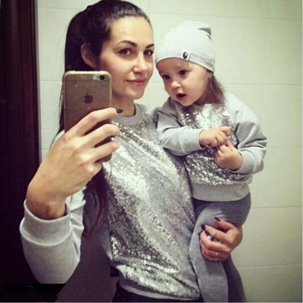 family matching outfits mother and daughter women newborn baby girls sequins long sleeve t-shirt blouse sweatshirt clothes, Blue
family matching outfits mother and daughter women newborn baby girls sequins long sleeve t-shirt blouse sweatshirt clothes, Blue