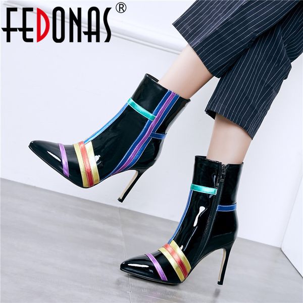 fedonas brand mixed colors genuine leather women ankle boots high heels party shoes woman big size winter warm boots, Black
fedonas brand mixed colors genuine leather women ankle boots high heels party shoes woman big size winter warm boots, Black