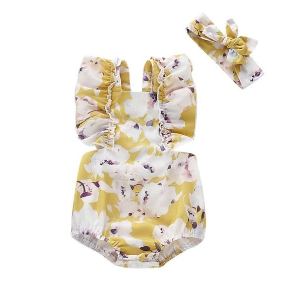 clothing sets summer born girls clothes baby rompers with headband set flare sleeve floral print jumpsuit, White
clothing sets summer born girls clothes baby rompers with headband set flare sleeve floral print jumpsuit, White