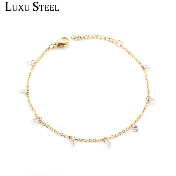 link, chain luxusteel stainless steel bracelets for women gold silver color charm cubic zirconia link, Black
link, chain luxusteel stainless steel bracelets for women gold silver color charm cubic zirconia link, Black