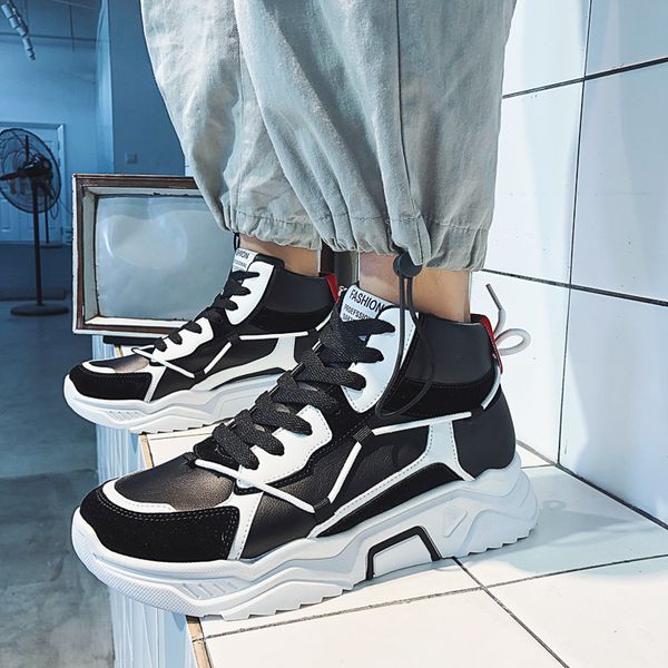 2019 new men women sneaker casual shoes mens black white platform trainer shoe womens sneaker back leather chaussures outdoor jogging shoes
2019 new men women sneaker casual shoes mens black white platform trainer shoe womens sneaker back leather chaussures outdoor jogging shoes