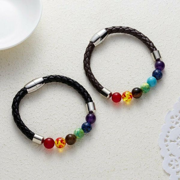 bracelet lava beaded 7 chakra gift prayer reiki stones yoga healing retro balance magnetic, Black
bracelet lava beaded 7 chakra gift prayer reiki stones yoga healing retro balance magnetic, Black