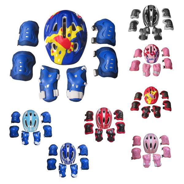 kids helmet toddler sports protective gear set - knee pads, elbow pads, wrist pads for roller bicycle bmx bike skateboard, Black;gray
kids helmet toddler sports protective gear set - knee pads, elbow pads, wrist pads for roller bicycle bmx bike skateboard, Black;gray