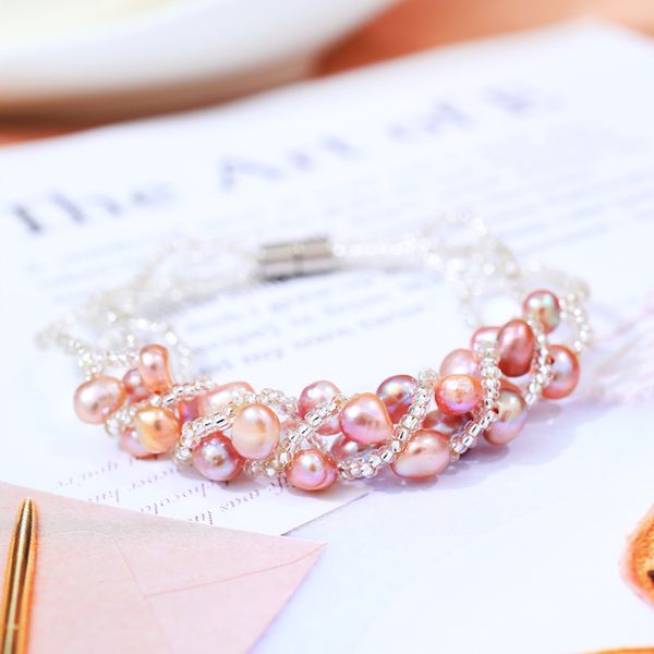 dmcbfp026 6-7mm natural freshwater pearl bracelet handmade pearl jewelry for women, Golden;silver
dmcbfp026 6-7mm natural freshwater pearl bracelet handmade pearl jewelry for women, Golden;silver