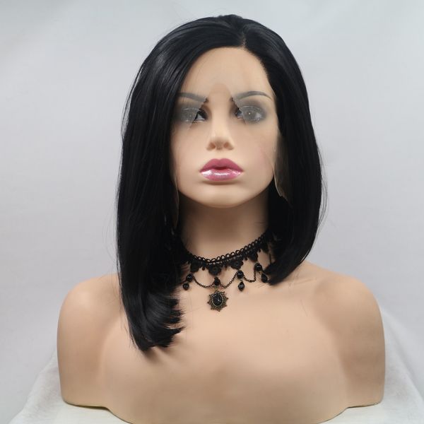 lace front wigs short bob brazilian mixed human hair wigs wavy with baby hair, Black
lace front wigs short bob brazilian mixed human hair wigs wavy with baby hair, Black