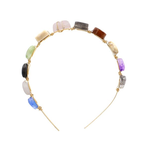 european and american stone hair band new simple candy color jewelry sale, Golden;white
european and american stone hair band new simple candy color jewelry sale, Golden;white