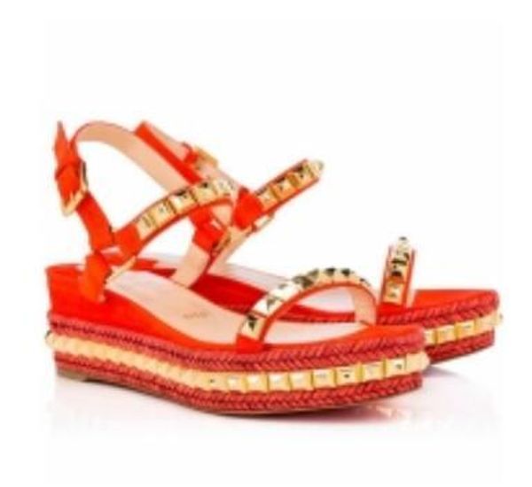 famous ladies red bottom wedge cataclou sandals gold patent leather studded ladies ankle strap women's pumps party dress eu34-42,with b, Black
famous ladies red bottom wedge cataclou sandals gold patent leather studded ladies ankle strap women's pumps party dress eu34-42,with b, Black