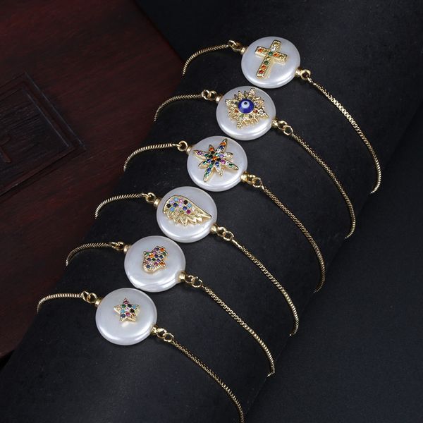 rainbow cz paved diverse type tiny charm round pearl bead connector dainty gold link bracelet for women brithday wedding jewelry, Black
rainbow cz paved diverse type tiny charm round pearl bead connector dainty gold link bracelet for women brithday wedding jewelry, Black
