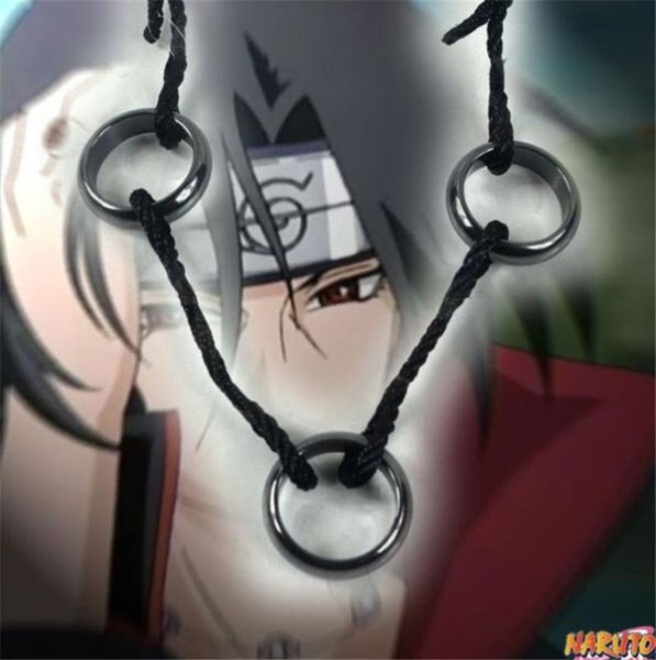 anime cosplay naruto uchiha itachi's 3-circle loop necklace black titanium steel halloween cosplay necklace pendant gift, Silver
anime cosplay naruto uchiha itachi's 3-circle loop necklace black titanium steel halloween cosplay necklace pendant gift, Silver